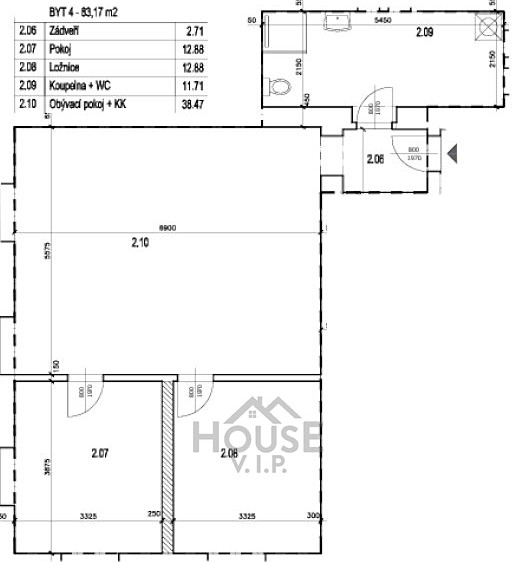 Prodej bytu 3+kk 83 m² (Jednopodlažní) - foto 4