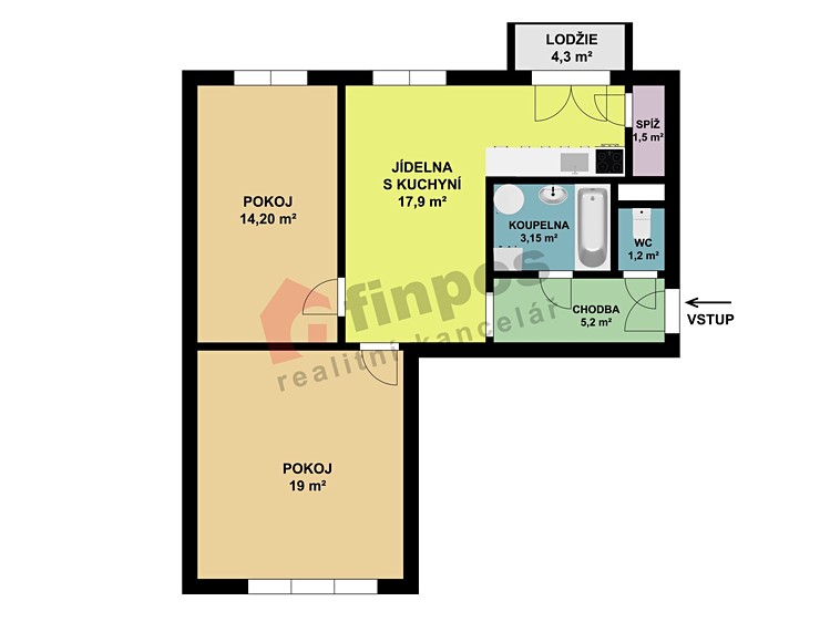 Prodej bytu 3+kk 83 m² - foto 3