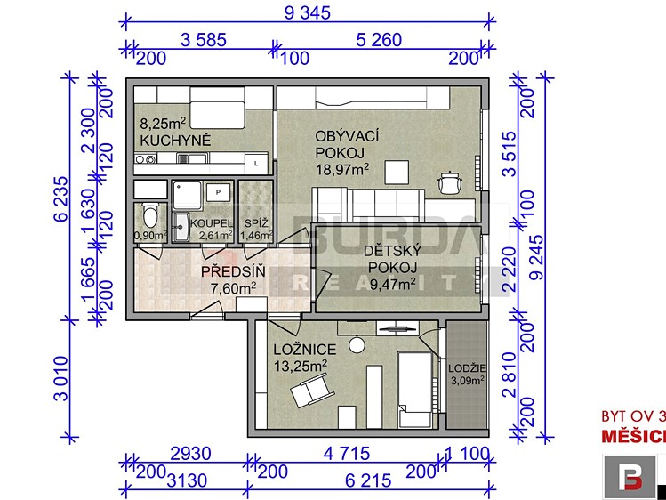 Prodej bytu 3+1 68 m² - foto 4