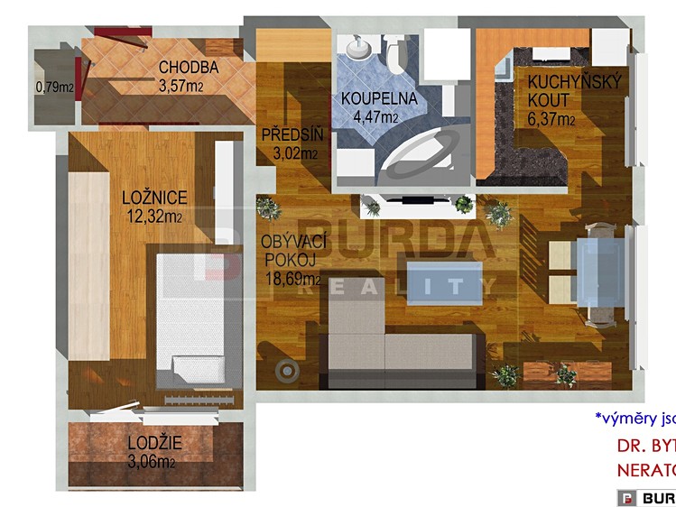 Prodej bytu 2+1 53 m² - foto 4