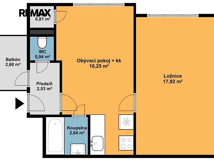 Prodej bytu 2+kk 41 m² - foto 2