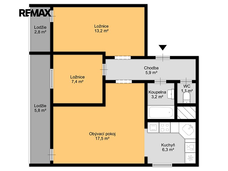 Prodej bytu 3+kk 65 m² - foto 3
