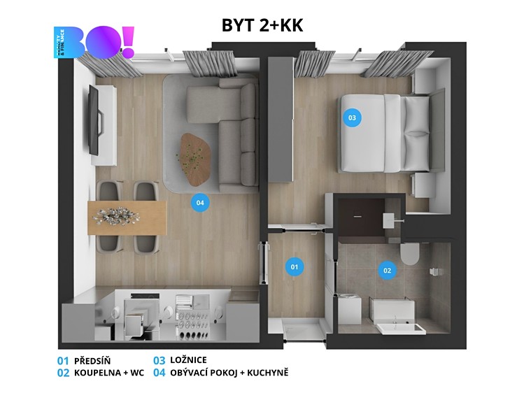 Prodej bytu 2+kk 35 m² - foto 6