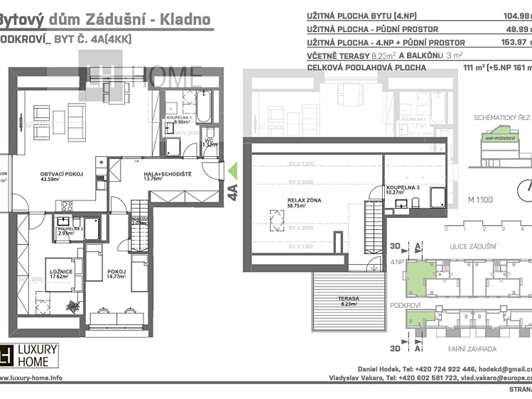 Prodej bytu 4+kk 150 m² (Podkrovní) - foto 5