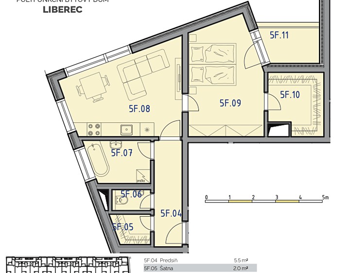 Prodej bytu 2+kk 55 m² - foto 4