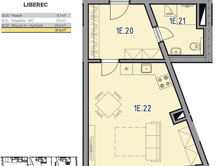 Prodej bytu 1+kk 40 m² - foto 3