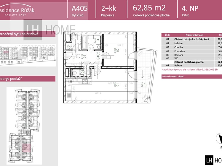 Prodej bytu 2+kk 62 m² - foto 2