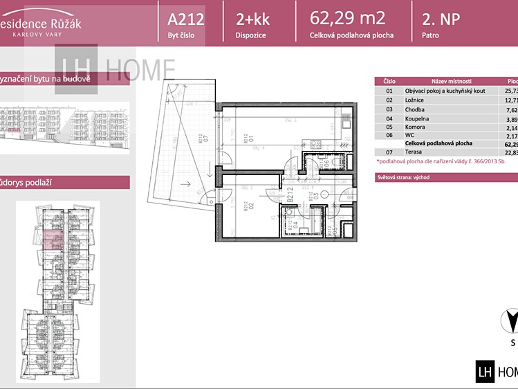 Prodej bytu 2+kk 62 m² - foto 2