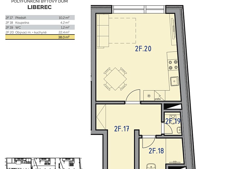 Prodej bytu 1+kk 41 m² - foto 3