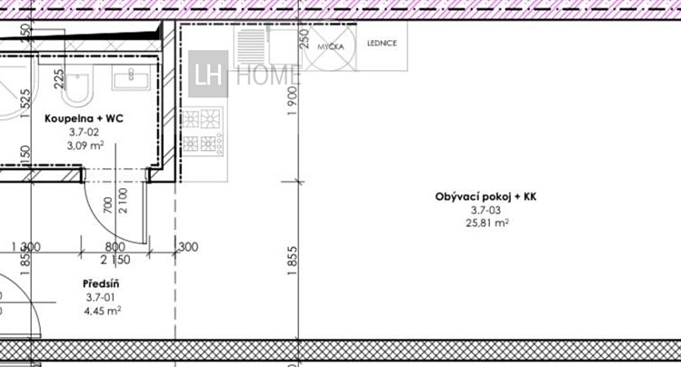 Prodej bytu 1+kk 33 m² (Jednopodlažní) - foto 3