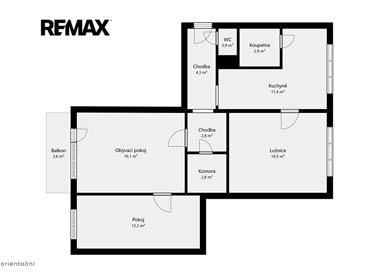 Prodej bytu 3+1 73 m² (Jednopodlažní) - foto 2