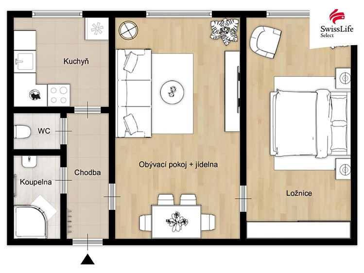 Prodej bytu 2+1 53 m² - foto 5