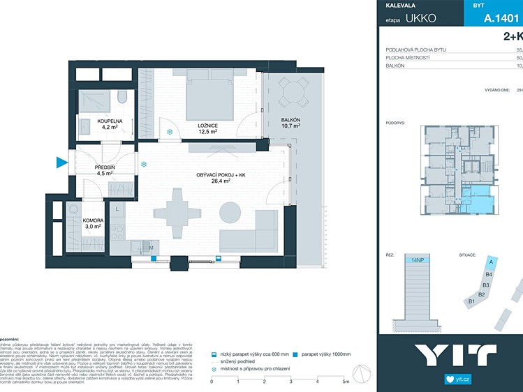 Prodej bytu 2+kk 51 m² - foto 2