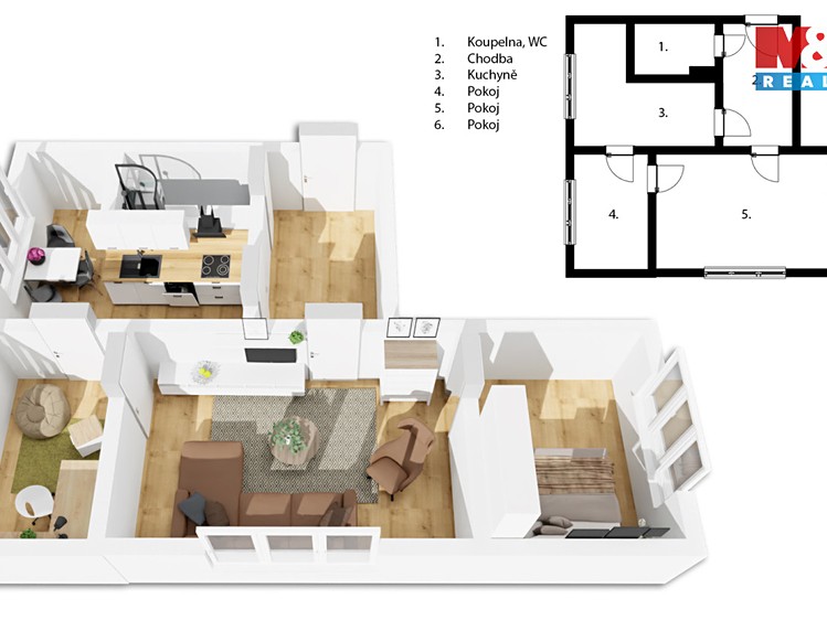 Prodej bytu 3+1 62 m² - foto 6