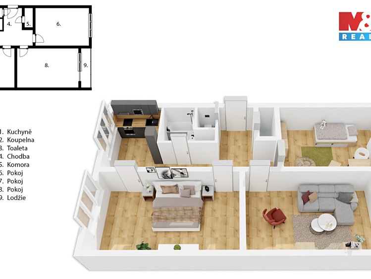 Prodej bytu 3+1 79 m² - foto 4