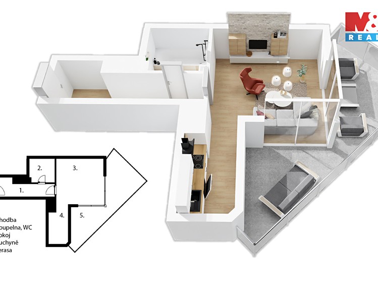 Prodej bytu 1+kk 38 m² - foto 6