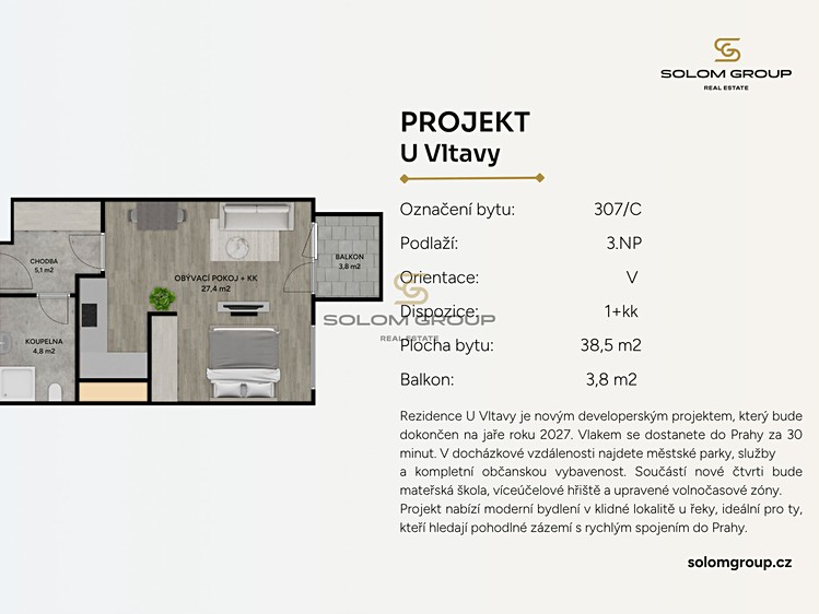 Prodej bytu 2+kk 42 m² - foto 5