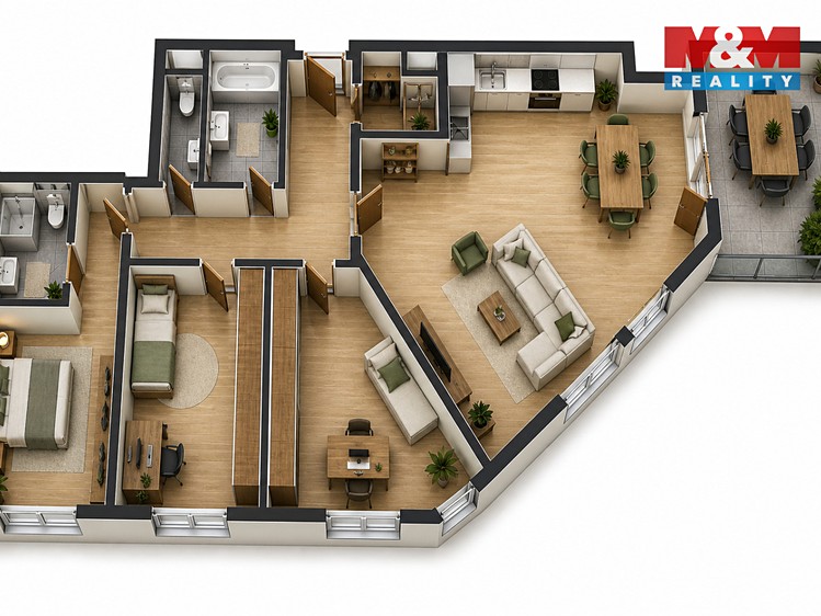 Prodej bytu 4+kk 104 m² - foto 4