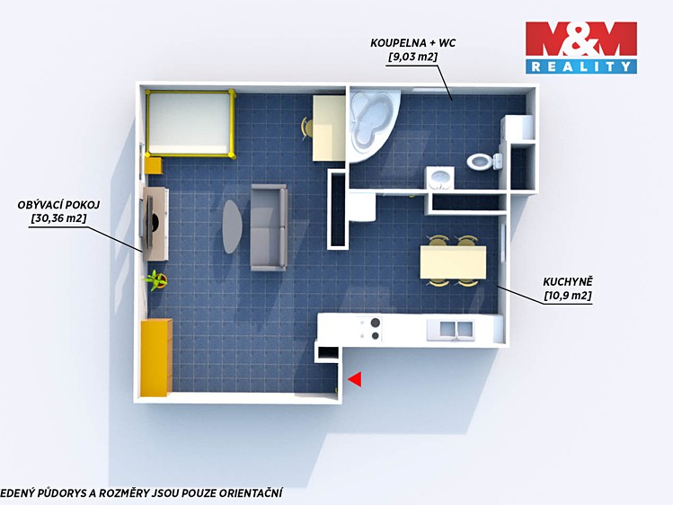 Prodej bytu 1+kk 55 m² - foto 4