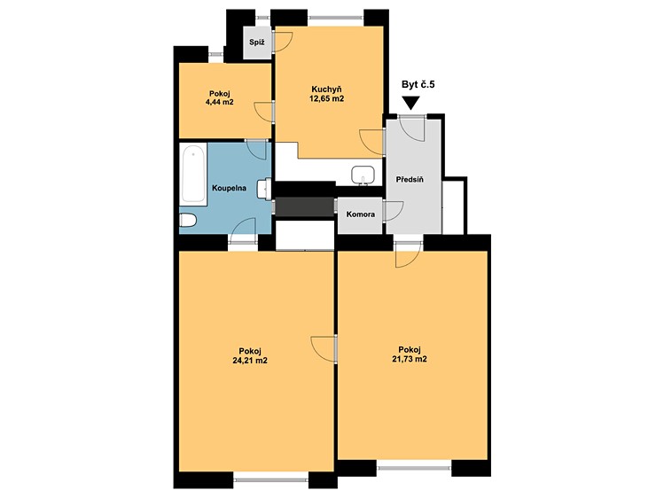 Prodej bytu 3+1 77 m² (Jednopodlažní) - foto 2