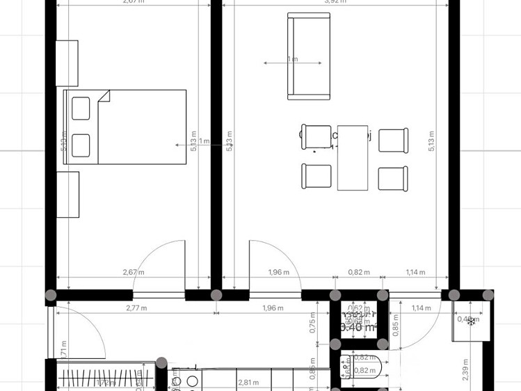 Pronájem bytu 2+kk 45 m² - foto 3