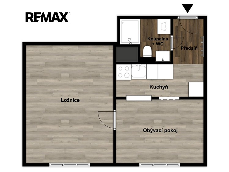 Pronájem bytu 2+kk 35 m² (Jednopodlažní) - foto 5
