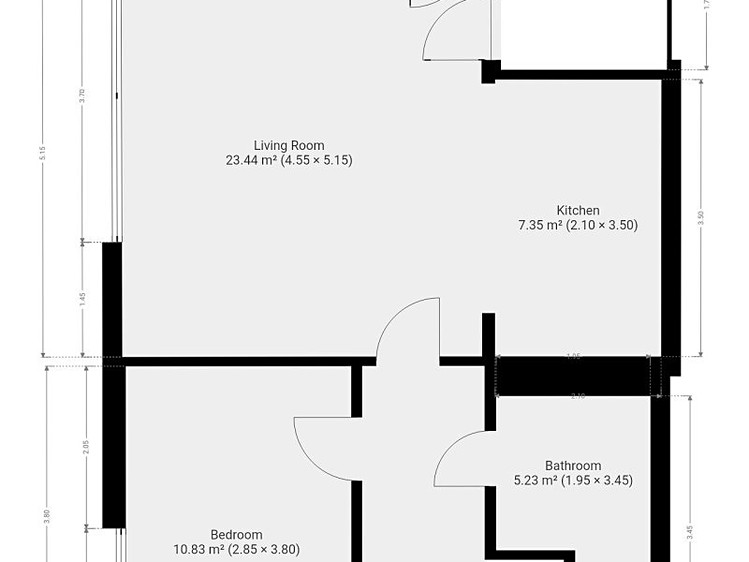 Pronájem bytu 2+kk 54 m² - foto 5
