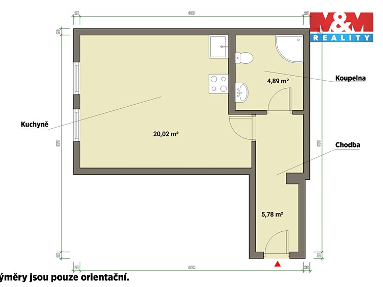 Pronájem bytu 1+kk 30 m² - foto 5