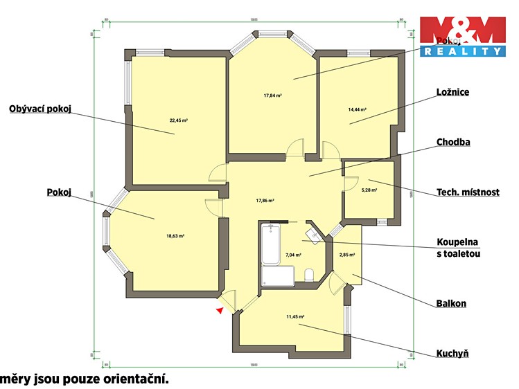 Pronájem bytu 4+1 121 m² - foto 7