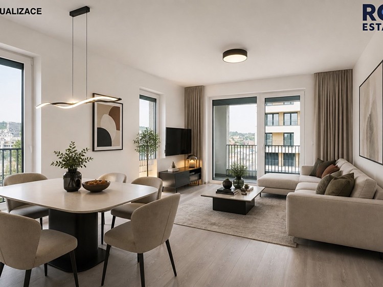 Pronájem bytu 2+kk 54 m² (Jednopodlažní) - foto 1