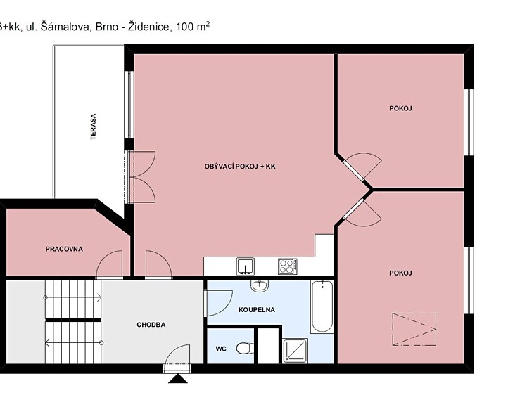 Pronájem bytu 4+kk 112 m² - foto 5
