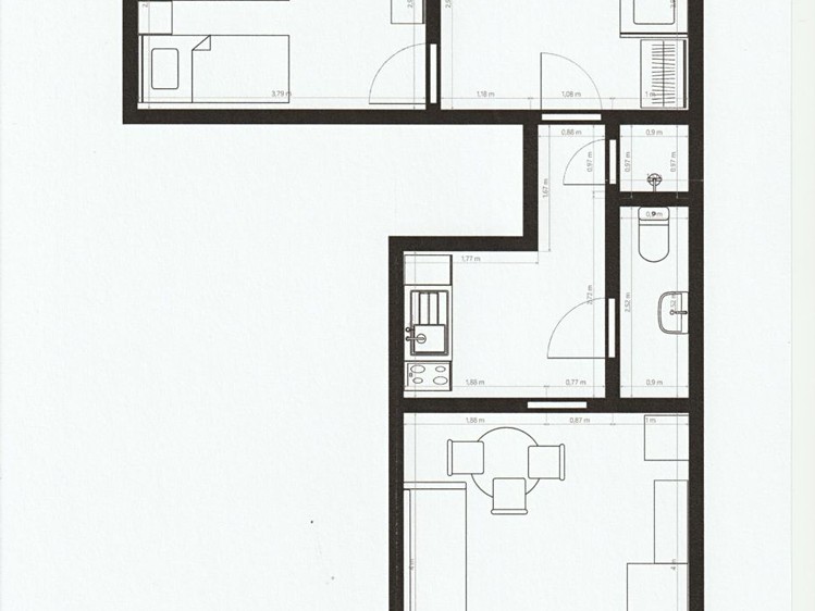 Pronájem bytu 3+1 55 m² - foto 1