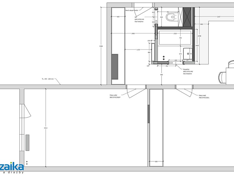 Pronájem bytu 2+1 55 m² (Jednopodlažní) - foto 5
