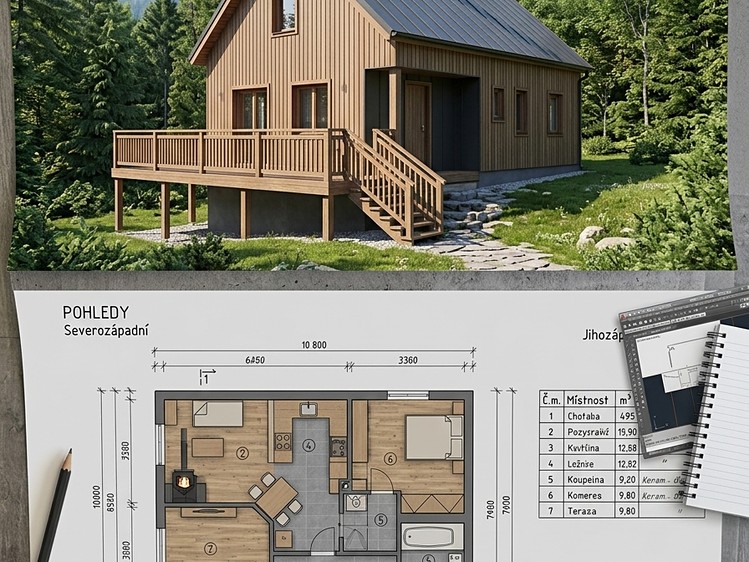 Prodej chaty 100 m², pozemek 353 m² - foto 3