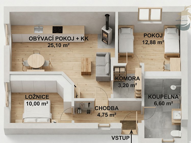 Prodej chaty 100 m², pozemek 353 m² - foto 4
