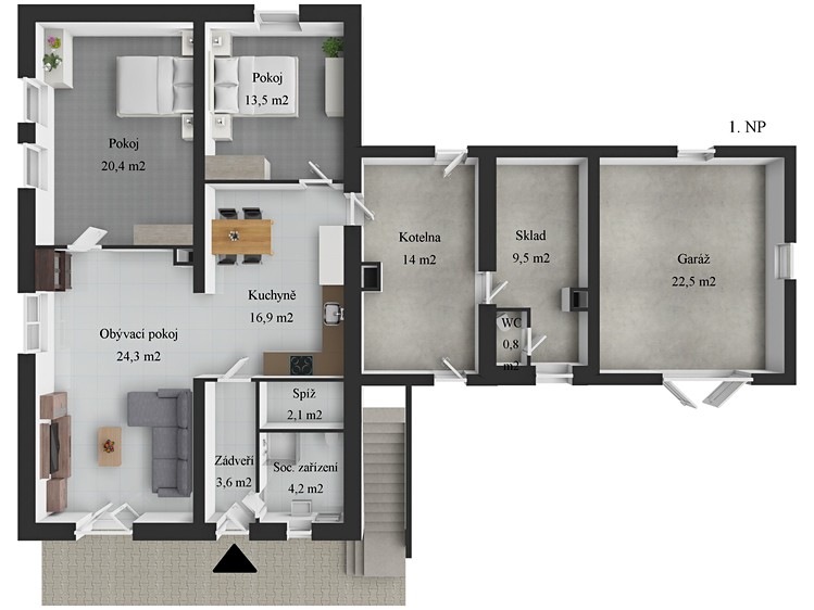 Prodej rodinného domu 168 m², pozemek 1 866 m² - foto 5