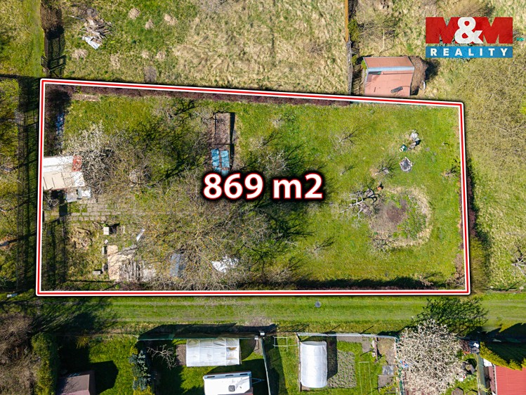 Prodej zahrady 869 m² - foto 2