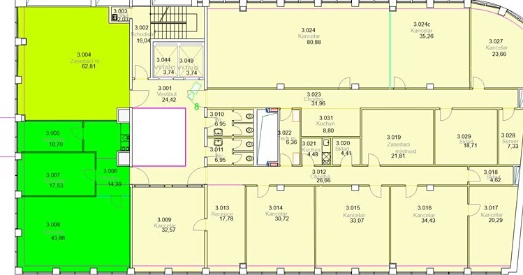 Pronájem kanceláře 150 m² - foto 8