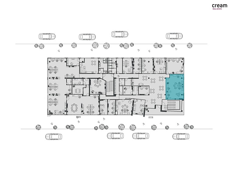 Pronájem kanceláře 56 m² - foto 3