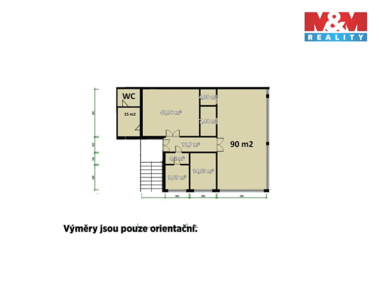 Pronájem kanceláře 198 m² - foto 3