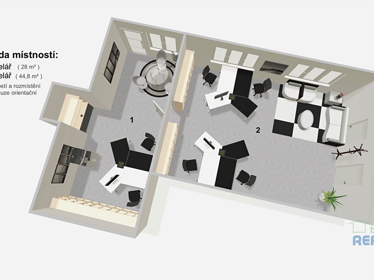 Pronájem kanceláře 28 m² - foto 5