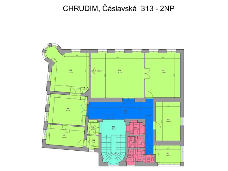 Pronájem kanceláře 223 m² - foto 4