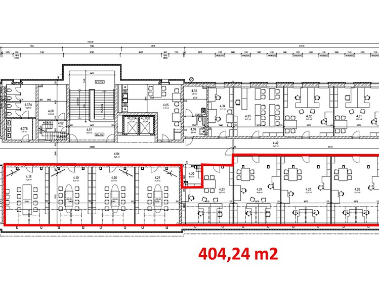 Pronájem kanceláře 404 m² - foto 7