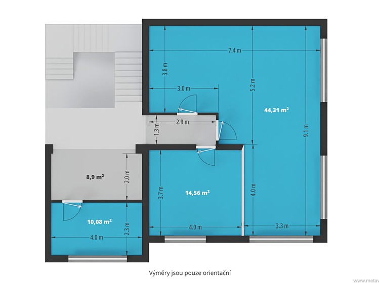 Pronájem kanceláře 112 m² - foto 3