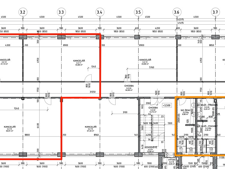 Pronájem kanceláře 145 m² - foto 8