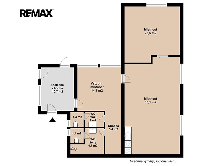 Pronájem kanceláře 88 m² - foto 3