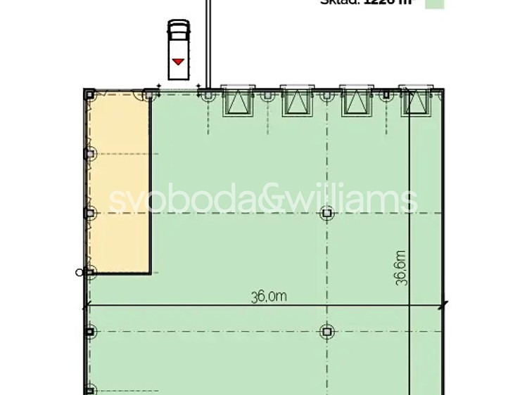 Pronájem výrobní haly, prostoru 1 354 m² - foto 5