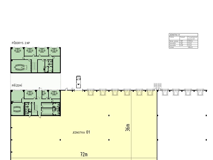 Pronájem výrobní haly, prostoru 2 986 m² - foto 5