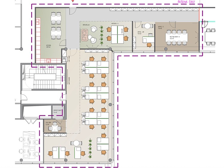 Pronájem kanceláře 302 m² - foto 3