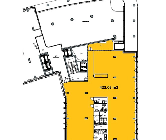 Pronájem kanceláře 423 m² - foto 3